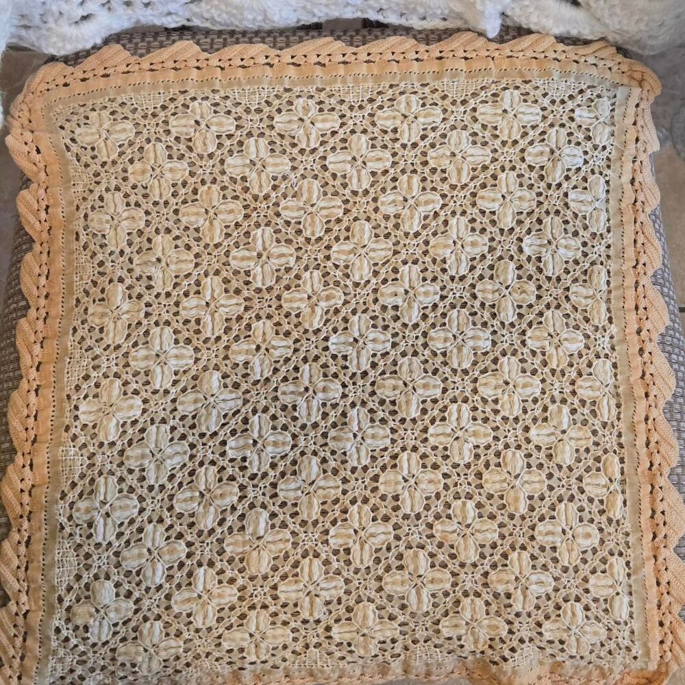 Handmade Cream & Ivory Doily